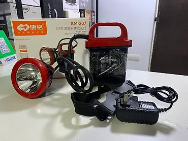 фонарь ручной: Фонарь переносной шахтерский КМ-207, 10W LED/1.8A (10000mAh, 5.6V) — 3