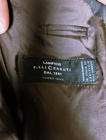 583 proba: Мужской Винтажный пиджак SARAR из итальянской ткани F.lli Cerruti — 2