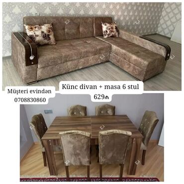 столы стулья: Yeni, Masa və oturacaqlar, Divan