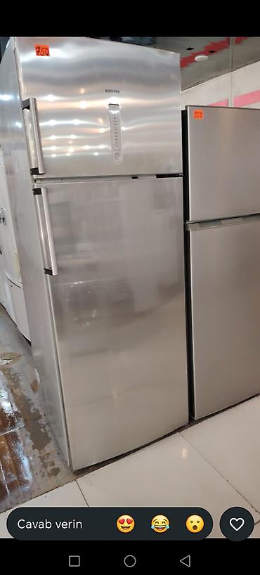 Siemens iki qapılı soyuducu - Rəng: paslanmayan polad (inox), parlaq