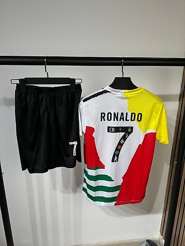 world cup: Футбольный комплект: футболка и шорты в стиле Cristiano Ronaldo — 2
