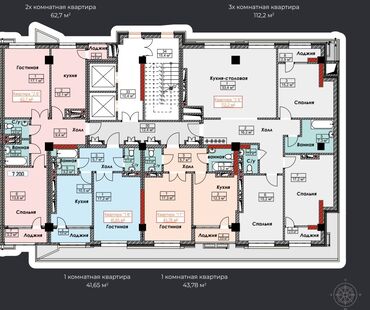 Продажа квартир: 3 комнаты, 112 м², 5 этаж, Без ремонта