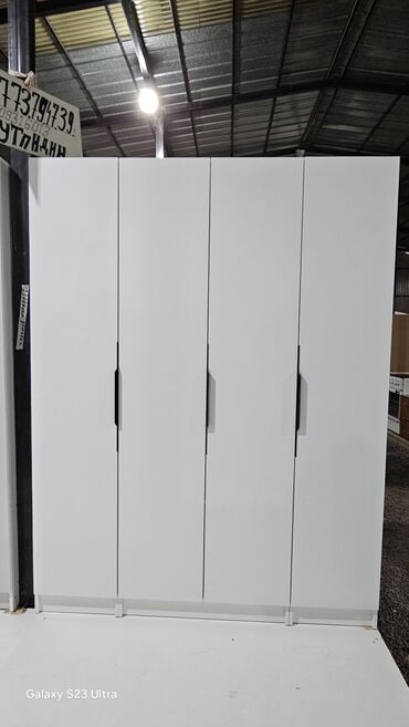 Шифоньеры: Шифоньер, Новый, Прямой, цвет - Белый, ЛДСП — 6