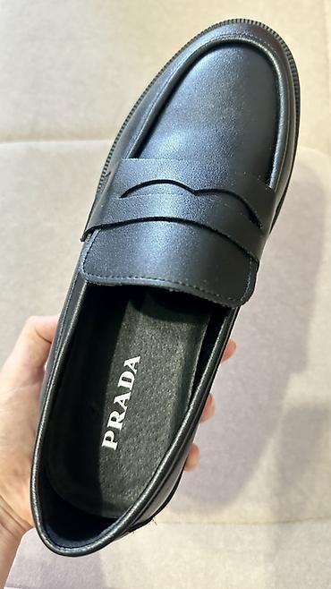удобная: Лоферы, 39.5, Prada, Новый, цвет - Черный, Самовывоз — 5