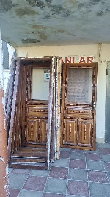 qapi taxta: Taxta giriş/interyer qapıları – klassik oyma dizayn - Material: ağac — 1