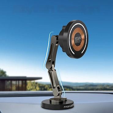 car charger: Promate Magnus-Qi 15W Wireless Car Charger 🟢Rəsmi iş yeri olan və — 2