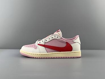 jordan 1: Məhsul: Nike x Cactus Jack Air Jordan 1 Low – çəhrayı/ağ/qırmızı rəng — 1