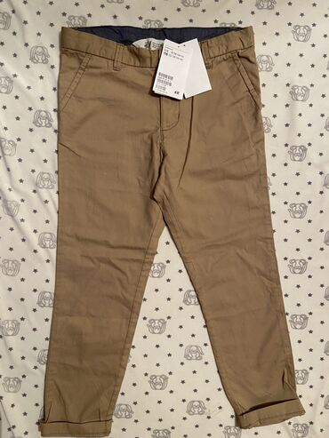 джинсы h m: Джинсы и брюки, цвет - Бежевый, Новый