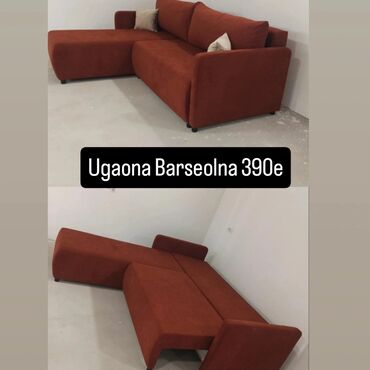 ugaona stega za drvo: Ugaona garnitura "Barselona" Krajnjih dimenzija 218x175 Dvosed i