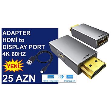 display: HDMİ Adapterlər/Konverterlər (Çeviricilər) ⭐HDMİ to AV – 12 AZN ⭐HDMİ — 10