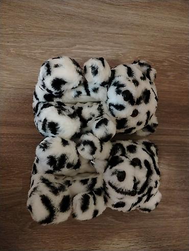 əyaqabi: Xallı dizayna malik yumşaq ev terlikləri Yeni - Material: yumşaq — 1