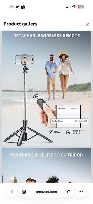 self: BODUR Selfie Stick L16 – uzun selfie çubuğu və mini tripod - 2-si — 4