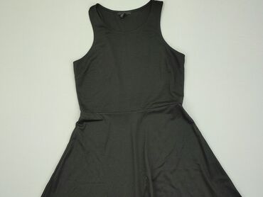 czarna sukienki z tiulowymi rękawami: Sukienka, M, H&M, stan - Bardzo dobry