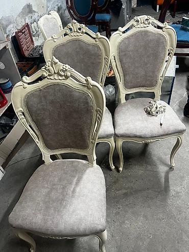 Ремонт, реставрация мебели: Реставрация мягкой мебели Перетяжка ткань Покраска стульев и дерево — 4