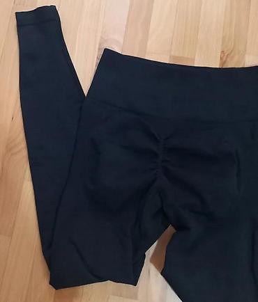 Helanke, biciklistički šortsevi: Ženske sportske helanke – crne, visok struk - Model: duge helanke sa — 8