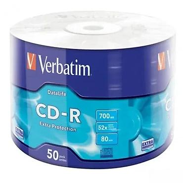 Kasete, CD i DVD: Verbatim CD-R 700MB, 52x – spindle 50 kom - Medij za snimanje — 3