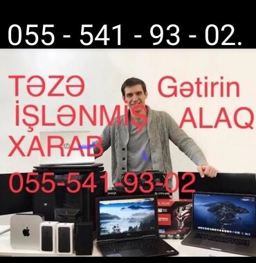 Tədbirlərin təşkili: Yeni, işlənmiş və ya xarab elektronika məhsullarının alış xidməti