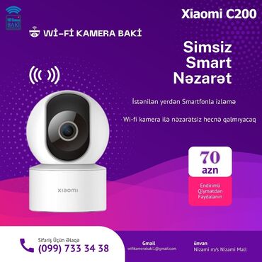 Videomüşahidə: Xiaomi c200 wi̇-fi̇ smart kamera məhsul haqqında xiaomi smart