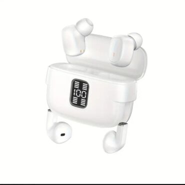 Mikrofonlar: Yeni Simsiz (Bluetooth) Qulaqcıqlar, Apple, rəng - Ağ