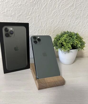 IPhone 11 Pro, Б/у, 256 ГБ, Зеленый, Защитное стекло, Чехол, 84 %