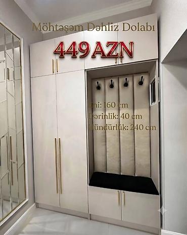 Yeni, 2 qapılı, Açılan, Düz dolab