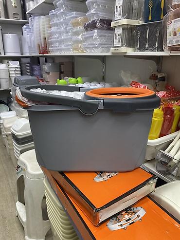 Швабра с ведром и центрифугой (spin-mop) Комплектация: - Ведро с