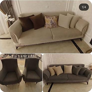 İşlənmiş, Divan, 2 kreslo, Divan, Açılan lalafo.az -da İşlənmiş, Divan, 2 kreslo, Divan, Açılan