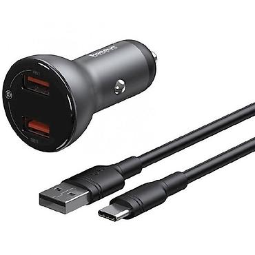 mate 20: Baseus TZCCBX-B0G Dual USB 4.8A Avtomobil Şarj Cihazı – Aluminium — 1