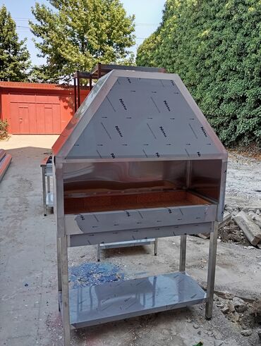 Soyuducu vitrinləri: Kabab Manqali 1.20 sm liq Paslanmaz Nerjdendir, İci Aqrapornu