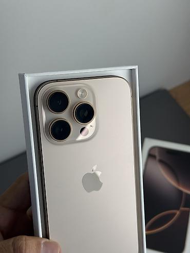 ok mobile: IPhone 16 Pro, Б/у, 256 ГБ, Desert Titanium, Защитное стекло, Чехол, Кабель, 92 % — 2