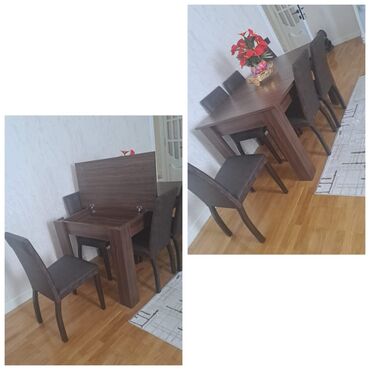 Digər mebel: IrMasa ve 6 eded stul desti Qiymet 250 man Masa bazalidir