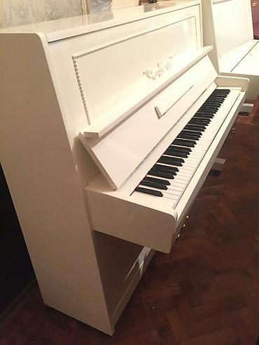 Musiqi alətləri: Pianino БЕЛАРУСЬ Rusiya stehsalı Ağ rəngli. Cox yaxcı vəziyyədədi — 2