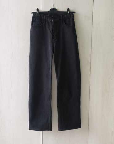 черные рваные джинсы: Трубы, Defacto, Высокая талия