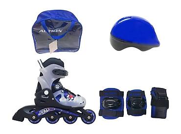 bata usce: Roler dečiji set M (34–37) – plavi, PVC, ABEC-5 Šifra proizvoda: 309 — 1