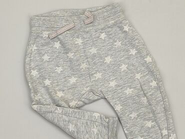 majtki w gwiazdki: Spodnie dresowe, H&M, 9-12 m, stan - Dobry