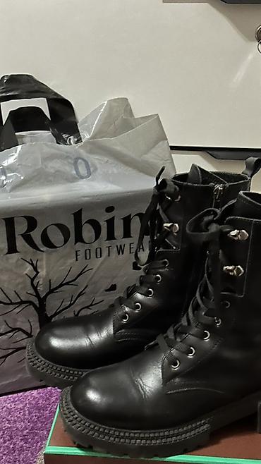 Ботинки и ботильоны: Черные женские ботинки в стиле combat/берцы. Характеристики: - — 6