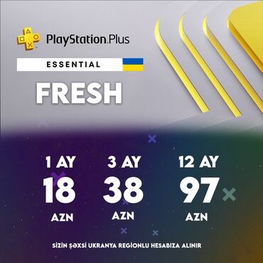 PS5 (Sony PlayStation 5): 🎮 PlayStation Plus Xidmətləri | UKRAYNA 💳 Sizin şəxsi Ukrayna regionlu