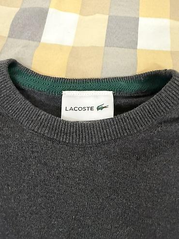 pull and: Lacoste – мужской джемпер с круглым вырезом - Бренд: Lacoste — 2