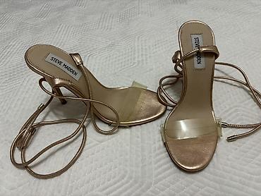 каблуки купить: Туфли, 38, Steve Madden, Б/у, цвет - Золотой, Самовывоз — 3