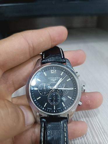 mn m: Часы Longines, кварцевые, с хронографом. Особенности: - Круглый — 1