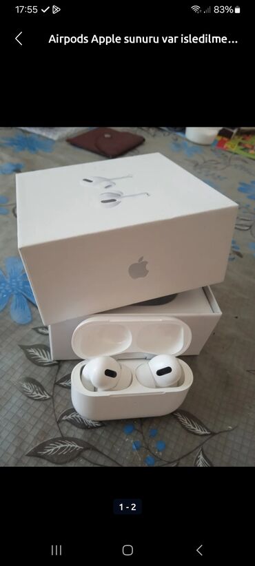 bultuz qulaqliq: Yeni Simsiz (Bluetooth) Qulaqcıqlar, Apple, rəng - Ağ