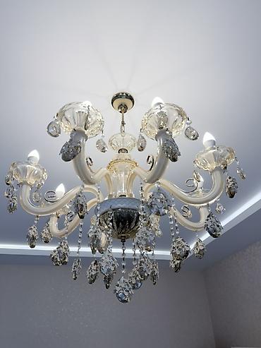 Çılçıraq, 8 lampa, Şüşə