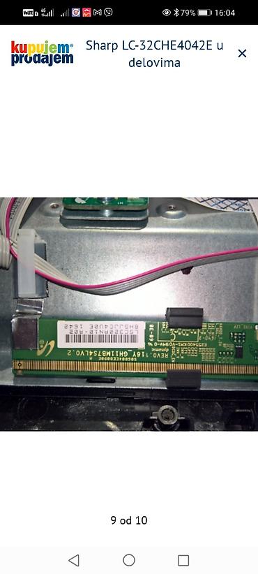 Aksesoari za TV i video: Sharp LC-32CHE4042E – delovi Rastavljen LCD TV Sharp LC-32CHE4042E na lalafo.rs — 9 Aksesoari za TV i video: Sharp LC-32CHE4042E – delovi Rastavljen LCD TV Sharp LC-32CHE4042E — 9