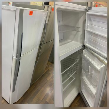 soyuducuların satışı: İkiqapılı soyuducu (aşağıda soyuducu bölmə, yuxarıda dondurucu)