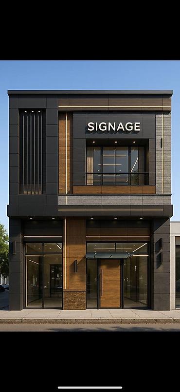 Фасадные работы: Современный двухэтажный дом с плоской крышей и панорамными окнами. - — 3