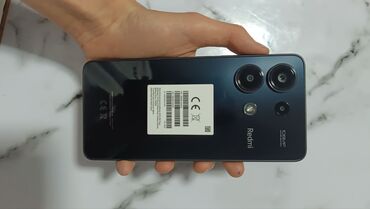 скупка сломанных телефонов: Redmi, Redmi Note 13, Колдонулган, 128 ГБ, түсү - Кара, 2 SIM