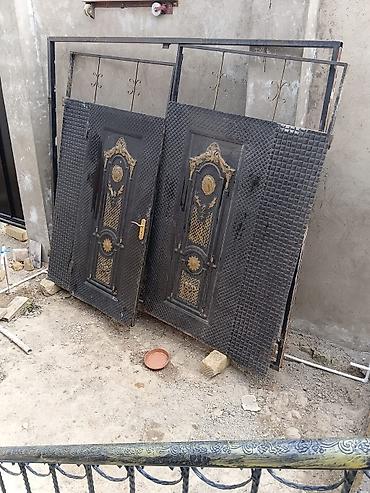 продам ворота бу: Məhsul: Dəmir həyət qapısı komplekti - Material: qalın metal — 2