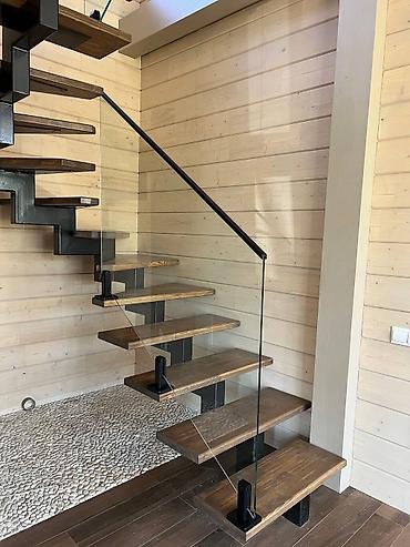 Готовые перила: Готовые перила, Материал: Стекло, Для террасы, Новый — 14