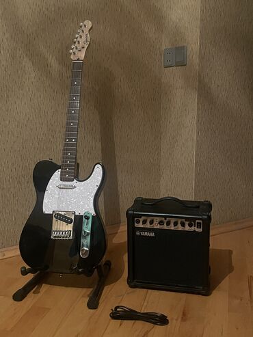 Skripkalar: Elektron gitara, Fender, 6 sim, İşlənmiş, Ünvandan götürmə, Pulsuz çatdırılma, Ödənişli çatdırılma