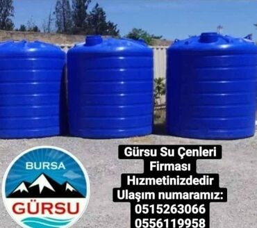 su çənlərinin qiyməti: Bak, Plastik, 10000 l l, Yeni, Pulsuz çatdırılma